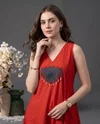K 1207 By Naisha Roman Embroidery Kurti With Bottom Dupatta 